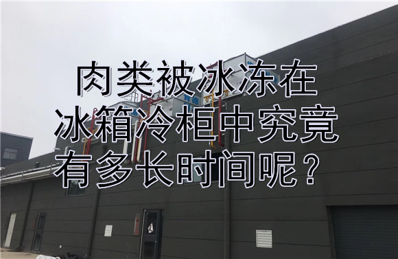 肉类被冰冻在冰箱冷柜中究竟有多长时间呢？